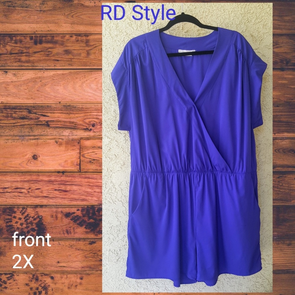 💕Plus Size 2X Like New Violet Romper So Cute! 💕